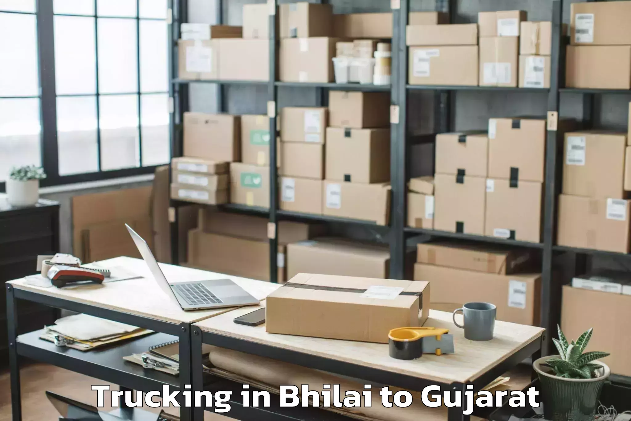 Leading Bhilai to Gadhada Trucking Provider